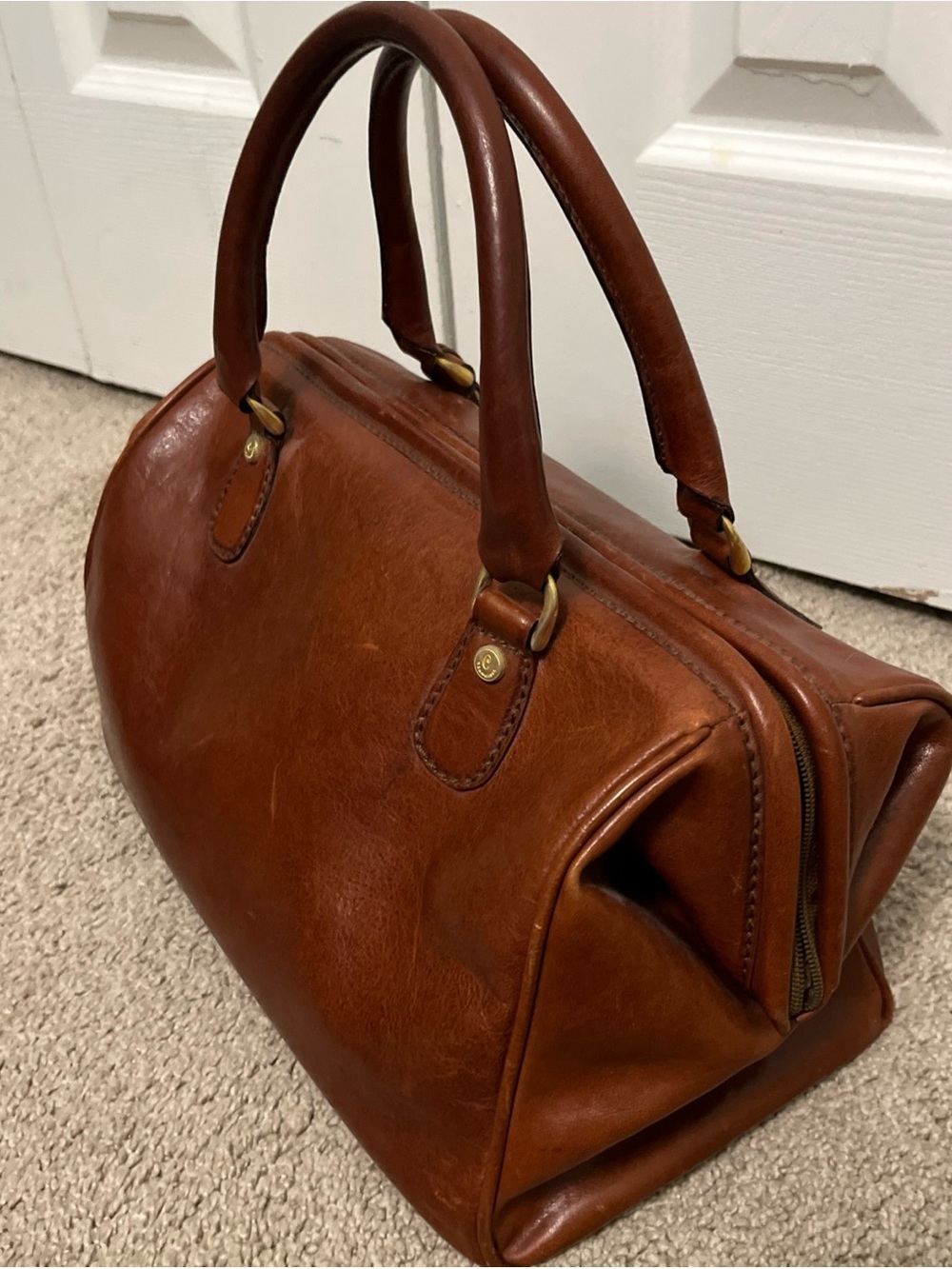 Ceancarel vintage Brown Leather bag - Picture 5 of 13